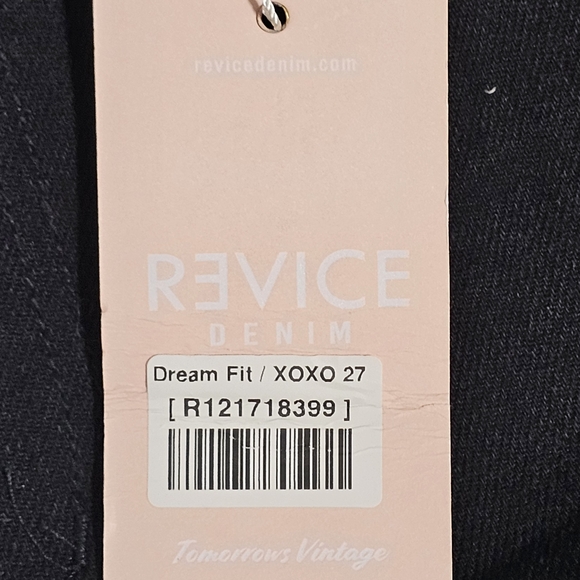 REVICE Black and White Straight Leg Jeans - Picture 4 of 6